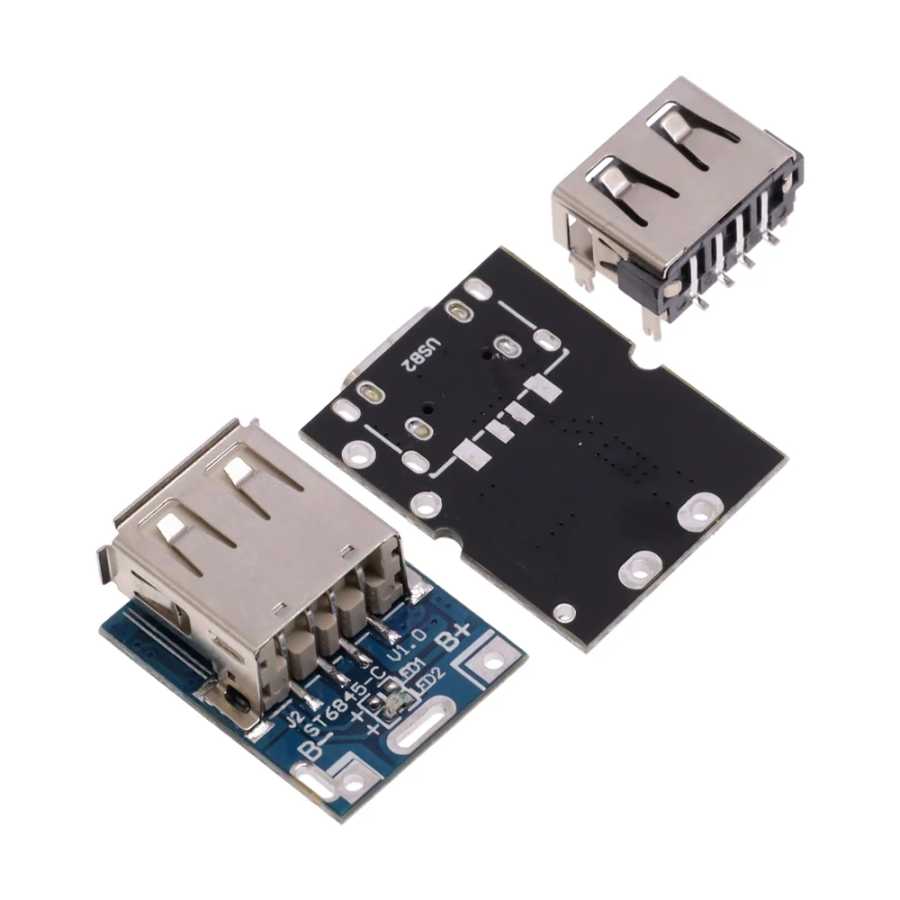 Фотография №2 товара Повышающий преобразователь напряжения с Type-C / Micro USB, 5 В,