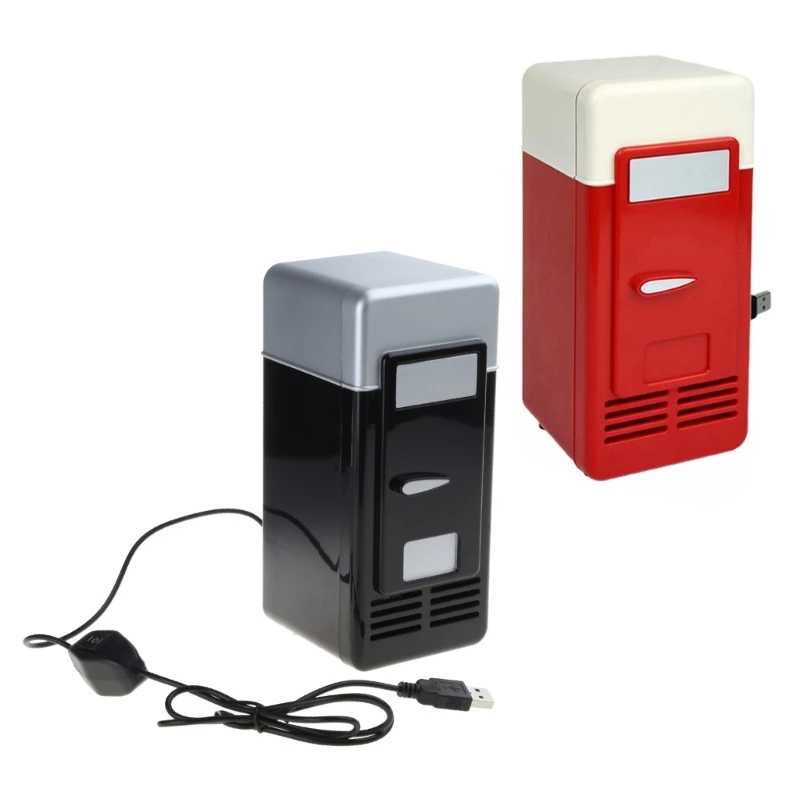 Мини-автомобильный холодильник USB Многофункциональный домашний дорожный автомобильный холодильник двойного назначения, теплый Крупная бытовая техника