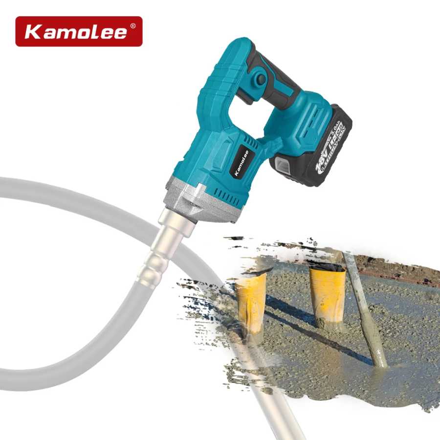 Kamolee 1100 Вт 15500 В/мин беспроводной электрический вибратор для бетона компактор для бетона инструмент для смешивания бетона Строительная техника и аксессуары