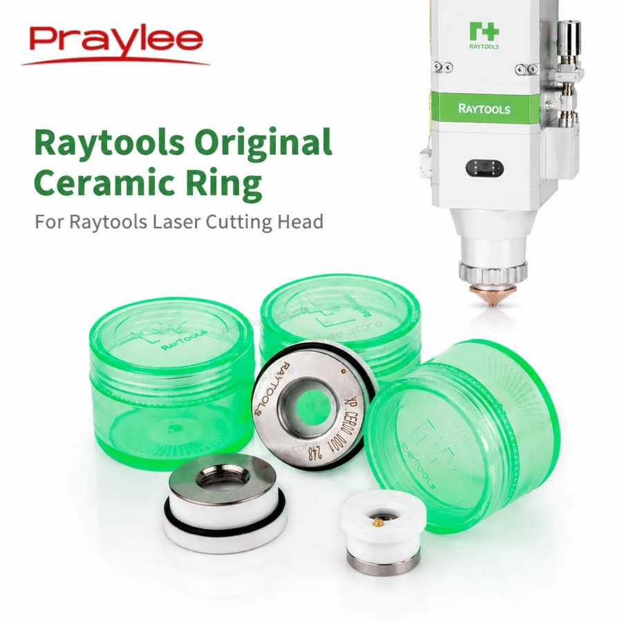 Оригинальное керамическое кольцо Raytools D32 M14 D28 D19,5 M8 M11 Керамический держатель сопла Raytools 1202740001 120515099 A BMH109 BMH111 BM114 Деревообрабатывающее оборудование и аксессуары