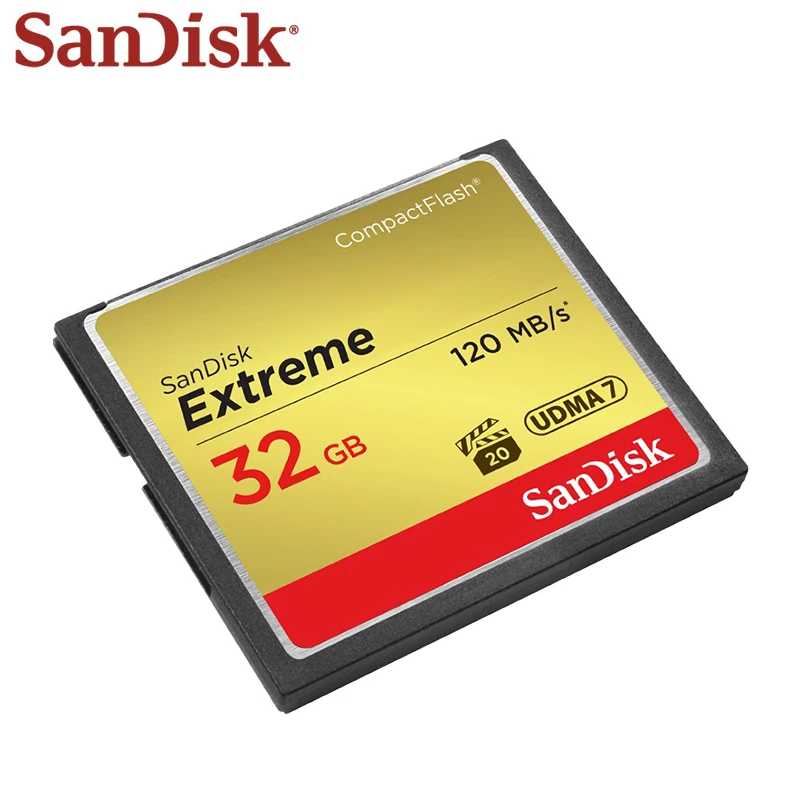 Фотография №2 товара Карта памяти SanDisk Extreme CompactFlash CF для фотоаппаратов 32 ГБ