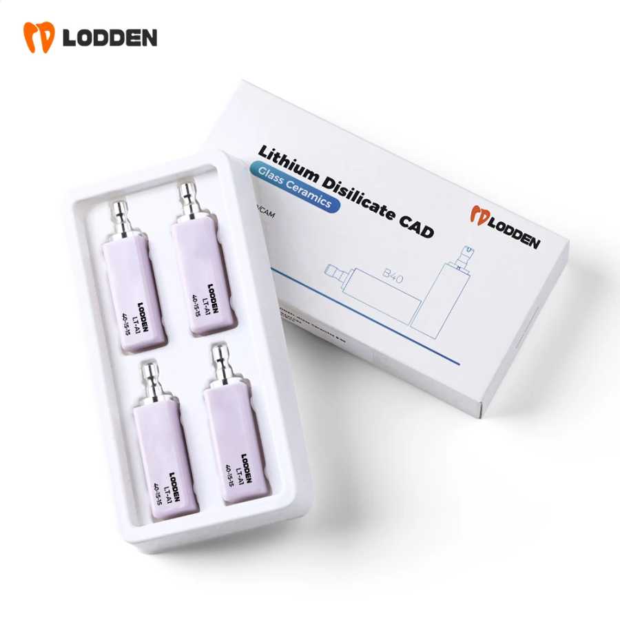 Фотография №5 товара Lodden Dental литиевые дисиликатные блоки C14/B40 стеклянные керамические кубики блоки