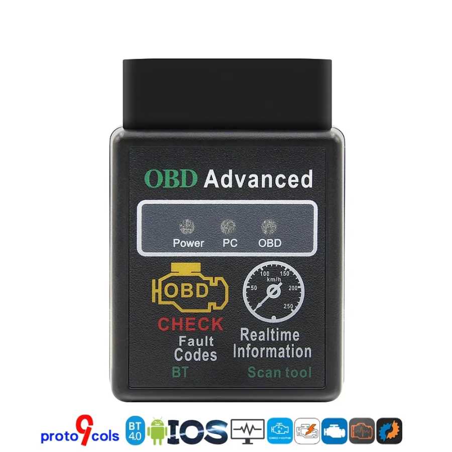 ELM327 Bluetooth 4,0 Автомобильный OBD2 сканер ELM 327 BT для Android и IOS и Windows 9 протокол OBD считыватель кодов OBD II автомобильный диагностический инструмент Инструмент для ремонта автомобилей