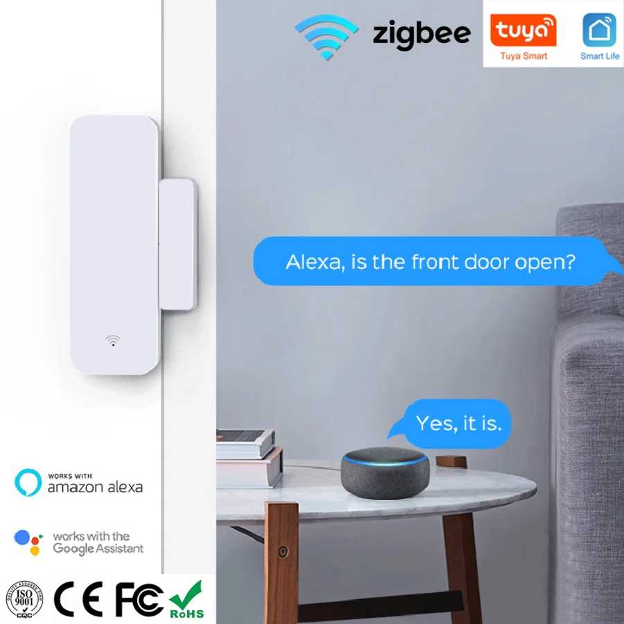 Фотография №4 товара Датчик открытия/закрытия дверей и окон Tuya WiFi Zigbee3.0 для умного