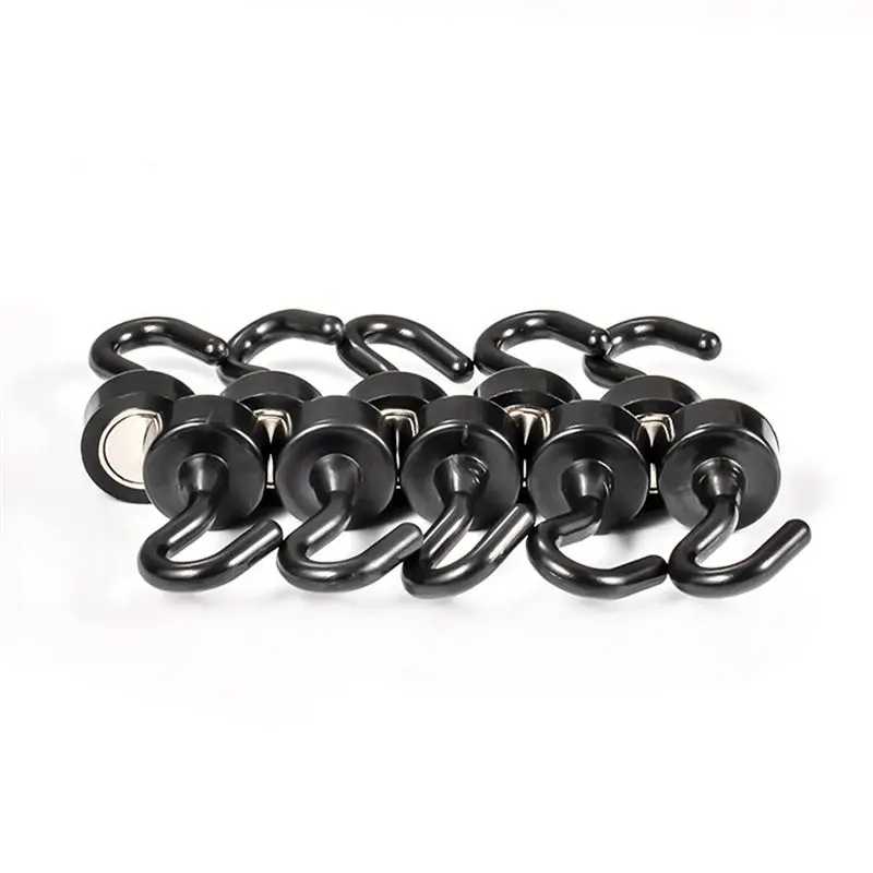 Фотография №4 товара Магнитные крючки BHTS-20PCS без сверления для ключей, одежды, кухни, холодильника,