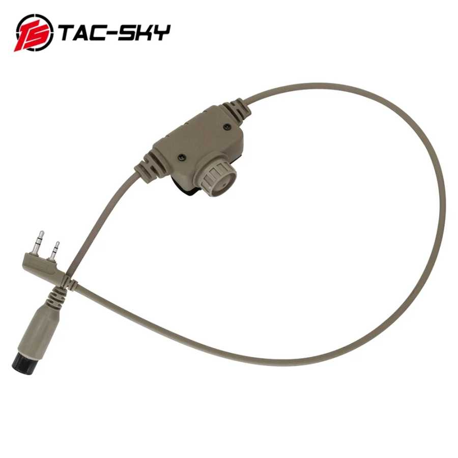 Тактическая гарнитура PTT Militar Adapter RAC PTT Kenwood Plug для Baofeng UV5R/UV82 для Pelto Comta Airsoft наушники для стрельбы Walkie Talkie Аксессуары & Запчасти