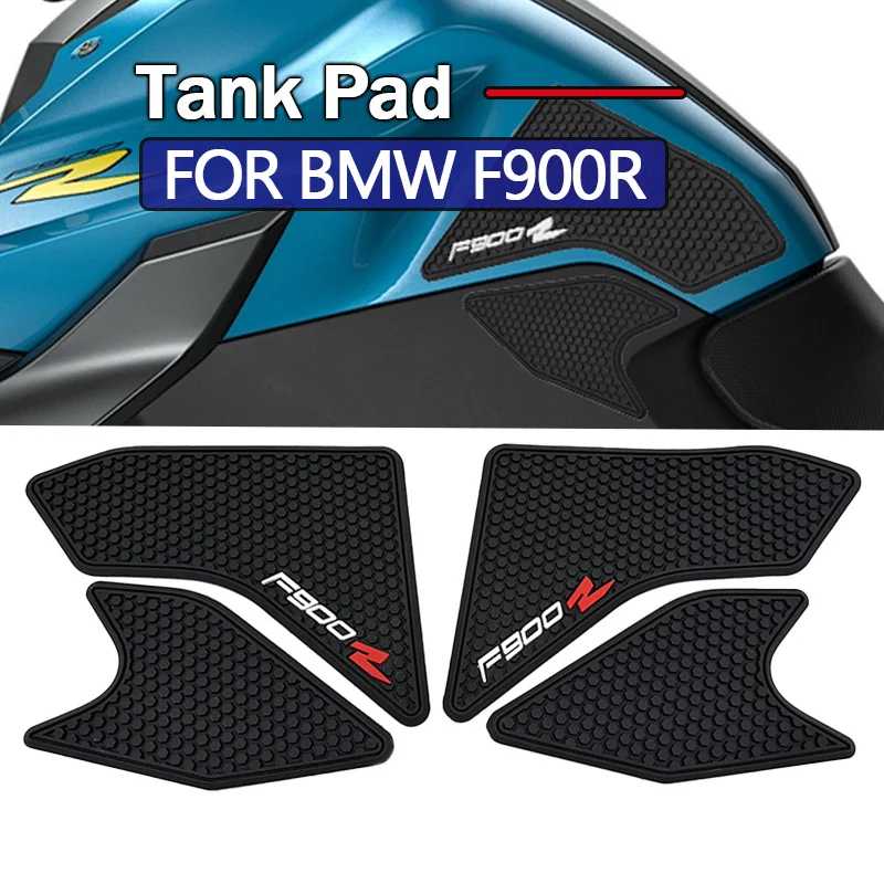 Резиновые боковые наклейки на бак для BMW F900R f900r F 900R 2020-2024, накладка на бак мотоцикла, нескользящие наколенники, защитные накладки на тягу Украшения, очистка и защита