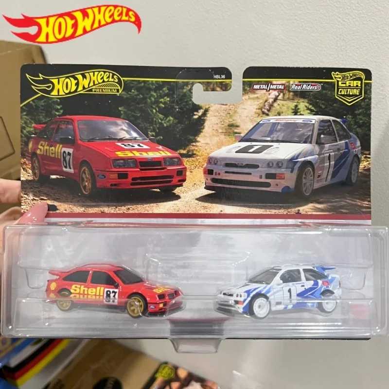 Новая автокультура премиум-класса Hot Wheels, 2 упаковки &mdash; '87 Ford Sierra Cosworth и '93 Ford Escort Rs Cosworth, подарки, игрушки Играйте в транспортные средства и модели