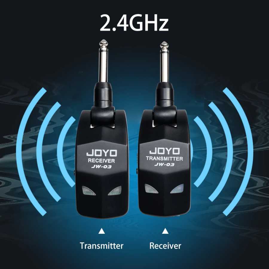 Фотография №3 товара Беспроводная система для гитары JOYO JW-03 2.4GHz, 48K/16bit, 4 канала,