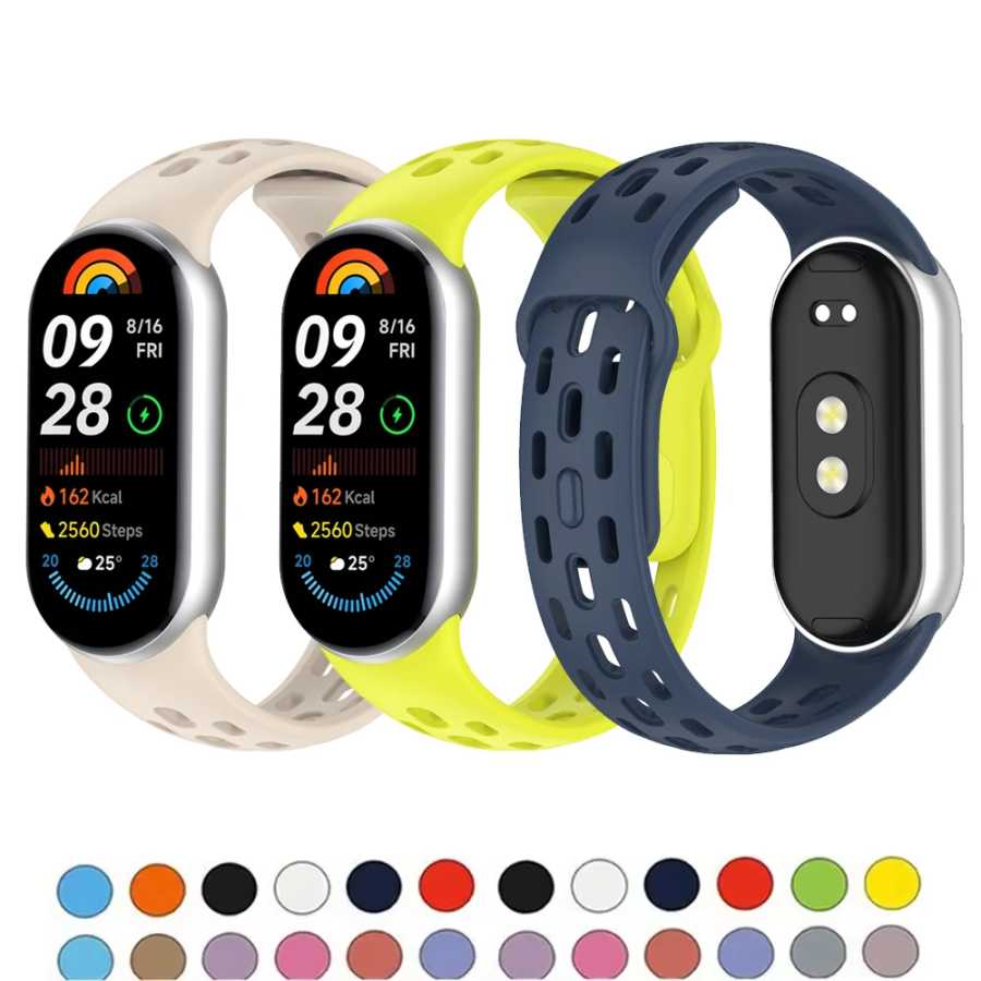 Ремешок для часов Xiaomi Mi Band 10 9 8, аксессуары NFC, спортивный силиконовый браслет, браслет, ремень Pulseira Correa miband Mi Band 10 Аксессуары для часов