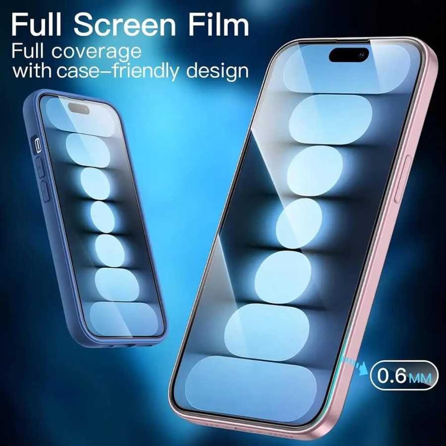 Фотография №4 товара Защитная пленка из закаленного стекла для iPhone 15, 14, 13,