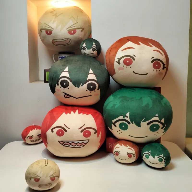 My Hero Academia Q версия Mantou клецки плюшевый кулон Midoriya Izuku Bakugou Katsuki Asui Tsuyu мультяшный орнамент декоративная подушка Мягкие игрушки