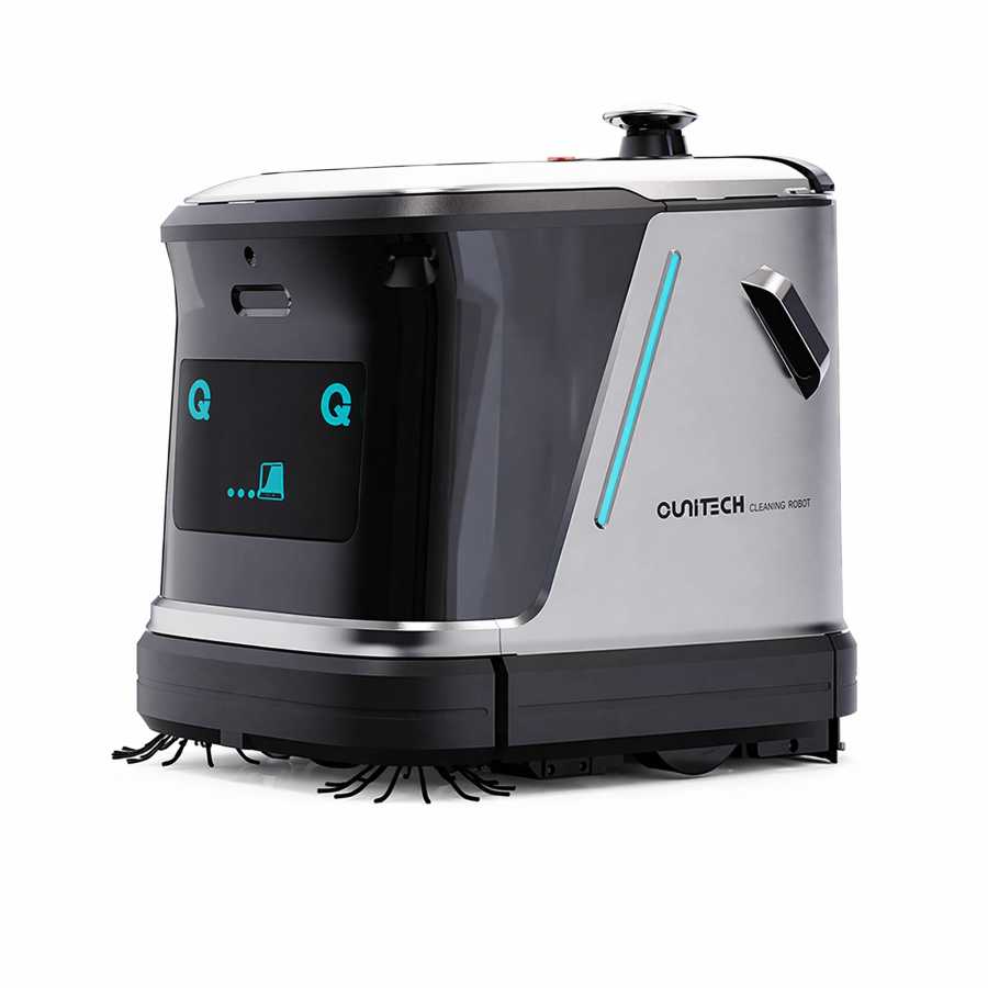 Фотография №2 товара Робот для уборки полов OUNITECH Q3-G коммерческого класса 3-в-1: подметание,
