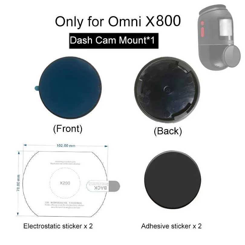 Крепление для 70mai Omni X800 для автомобильного видеорегистратора 70mai X800, держатель наклейки Аксессуары для салона