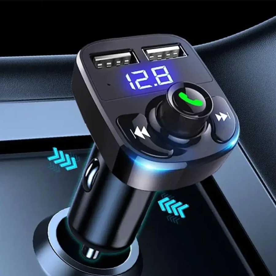 Фотография №3 товара Беспроводной Bluetooth FM-передатчик и MP3-плеер с громкой связью, радио приемник,