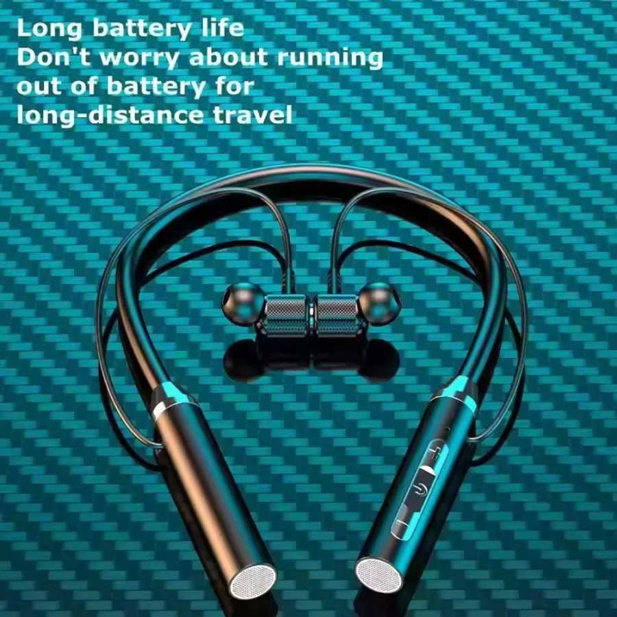 Фотография №2 товара Беспроводные Bluetooth-наушники с шейным ремешком, игровые стерео спортивные наушники с