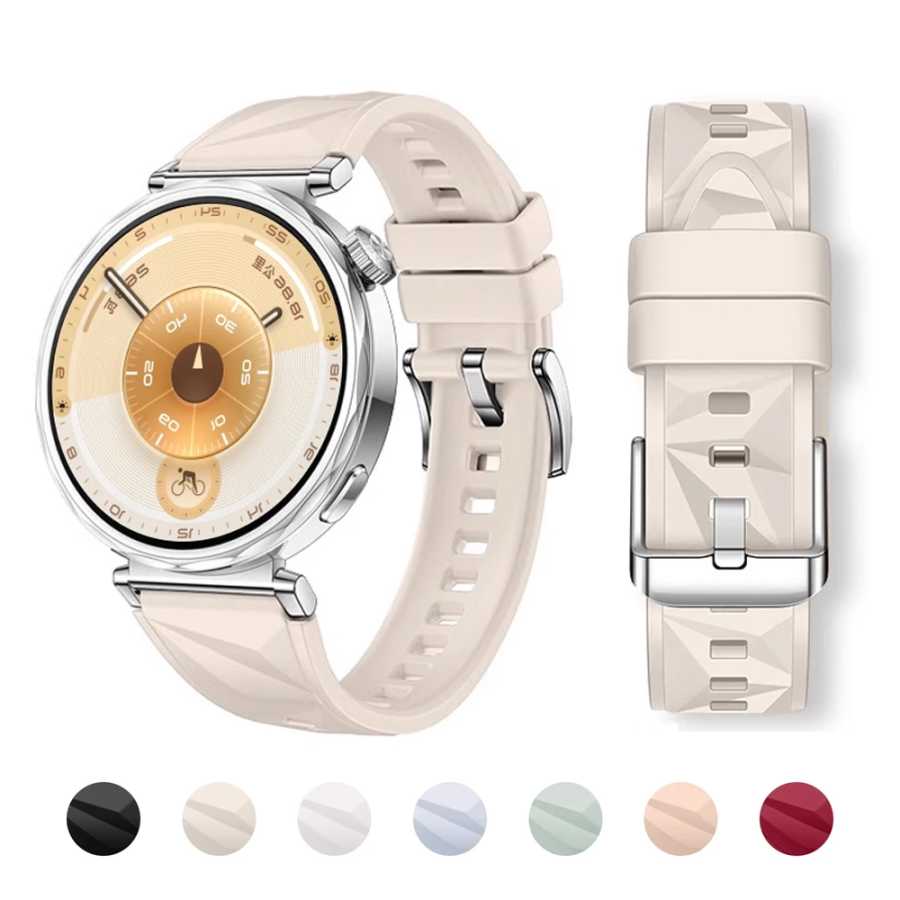 Ремешки 18 мм, 22 мм для HUAWEI WATCH GT 6/5 Pro/GT3/GT4 42 мм, 41 мм, 46 мм, силиконовый спортивный браслет, ремешок для HUAWEI Watch GT 6 Pro Аксессуары для часов