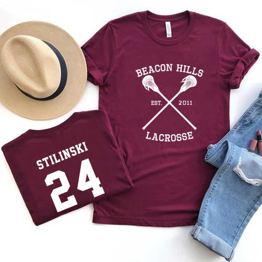 Футболка Teen Wolf Stiles Stilinski 24 McCall 11 для женщин и мужчин, рубашка для Лакросса с маяком, Дилан обриен, ретро топы для ТВ-шоу Футболки и топы