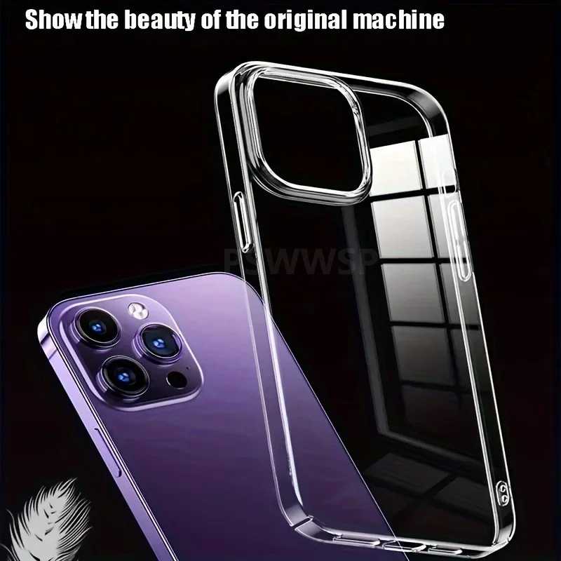 Фотография №5 товара Роскошный прозрачный чехол для телефона iPhone 17, Air 16, 15,