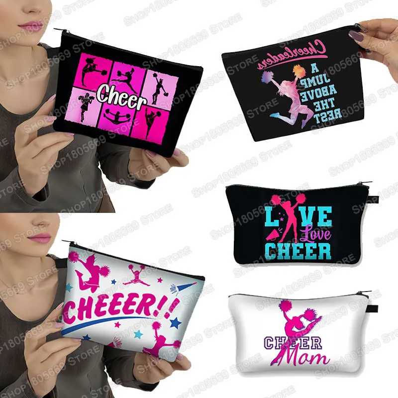 Косметичка Cheerleader для девочек, женская сумка для хранения помады и ключей, косметичка для чарлидинга, Женская мини-сумка для туалетных принадлежностей, подарочный набор Сумки специального назначения