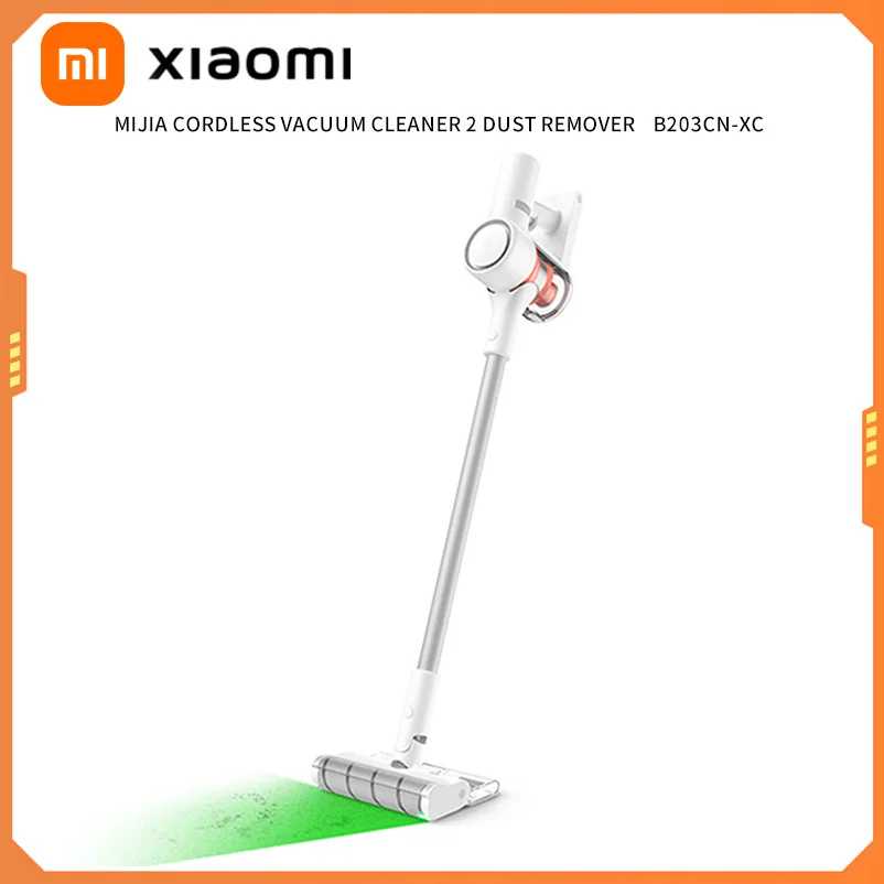 Беспроводные пылесосы XIAOMI MIJIA 2 Dust Display Edition, мощность всасывания 24 кПа, максимальное время работы от аккумулятора 60 минут, беспроводной ручной пылесос Техника для уборки