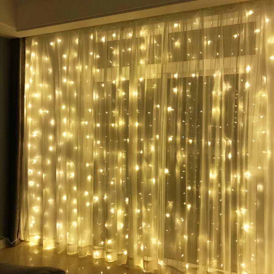 Фотография №5 товара 3x1/3x3/2x2m светодиодные гирлянды в виде сосульки, рождественские гирлянды, гирлянды для