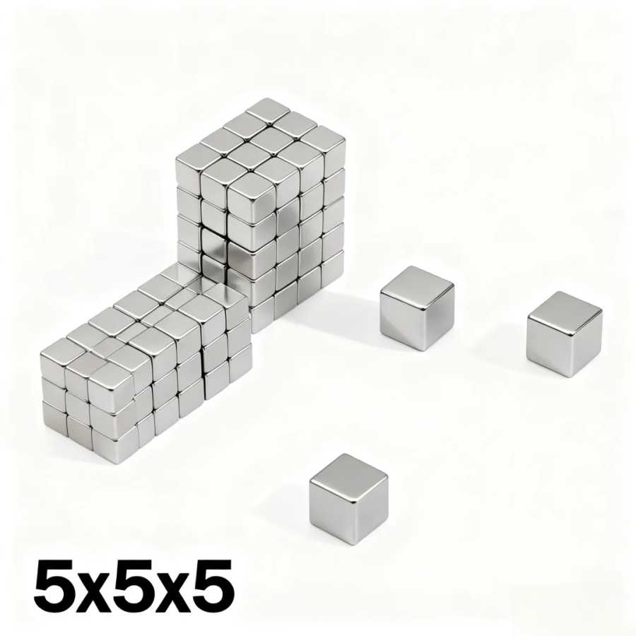 5x5x5 мм супер сильный магнит N35 блок магнитный неодимовый магнит NdFeB мощный диск Imanes магниты на холодильник Крепеж и скобяные изделия