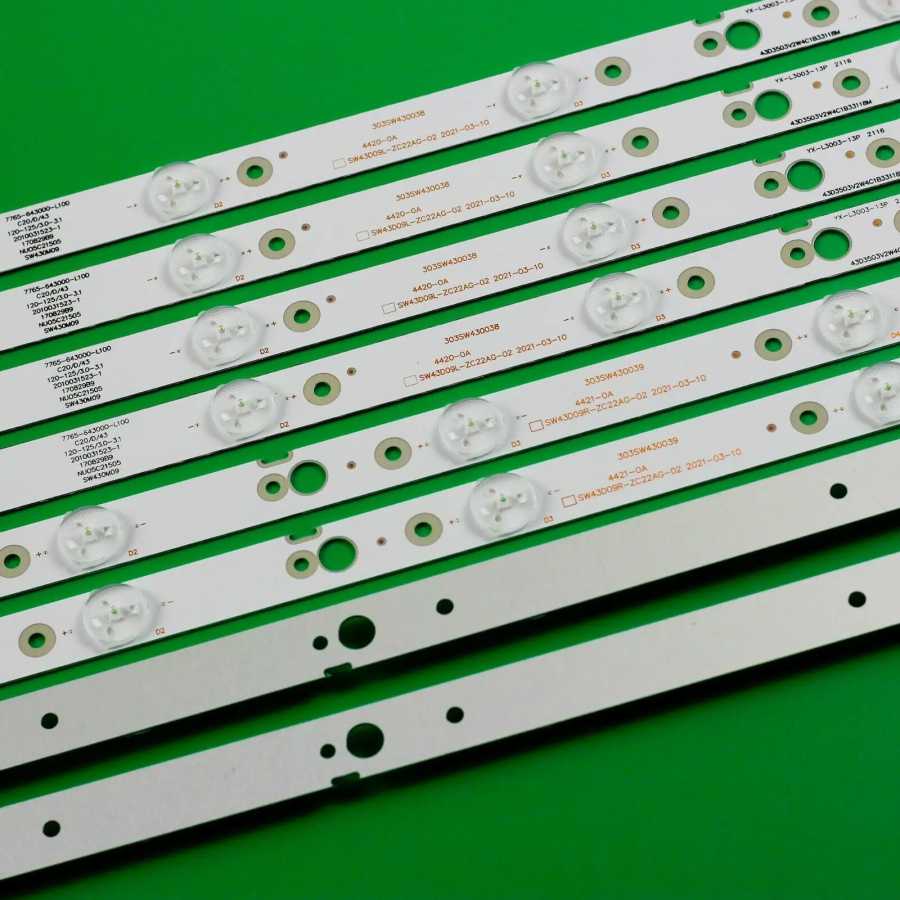 Фотография №4 товара Светодиодная лента для 43UJ620V 43UJ6200 CRH-A 4330300104 L6CN Rev1.0 CRH-A