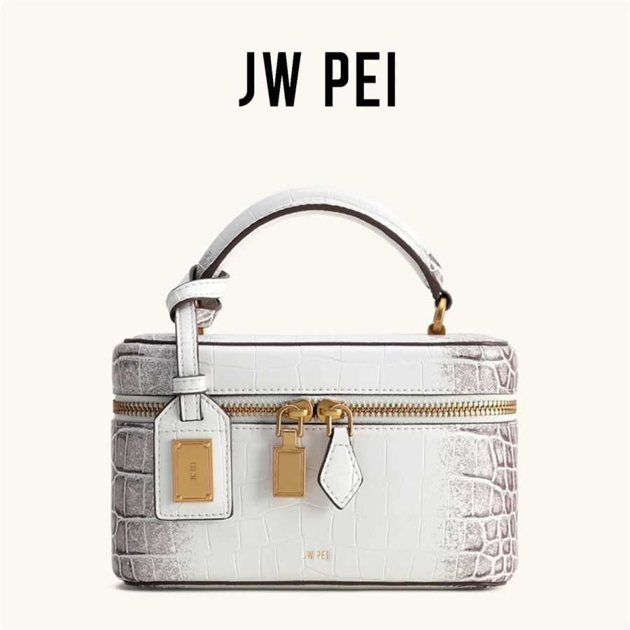 Элегантная женская сумка-кроссбоди JW PEI с тиснением под крокодила, маленькая сумка-бокс, французская изысканная сумка на плечо для повседневного использования и вечеринок Дорожные сумки