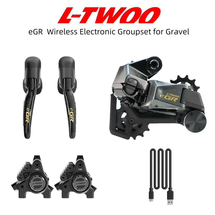 Новая беспроводная электронная группа переключателей LTWOO EGR 1x13s / 1x12s / 1x11s / 1x10s для гравийных велосипедов, программирование через приложение, модель 2026 года Велоспорт