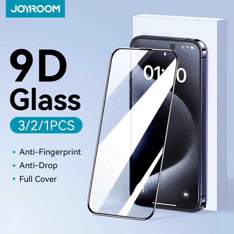 Joyroom 1/2/3 шт. HD стекло Защитная пленка для экрана для iPhone 16 15 14 13 12 11 Pro Max Полноэкранная защита закаленного стекла для iPhone Защитная пленка для мобильного телефона