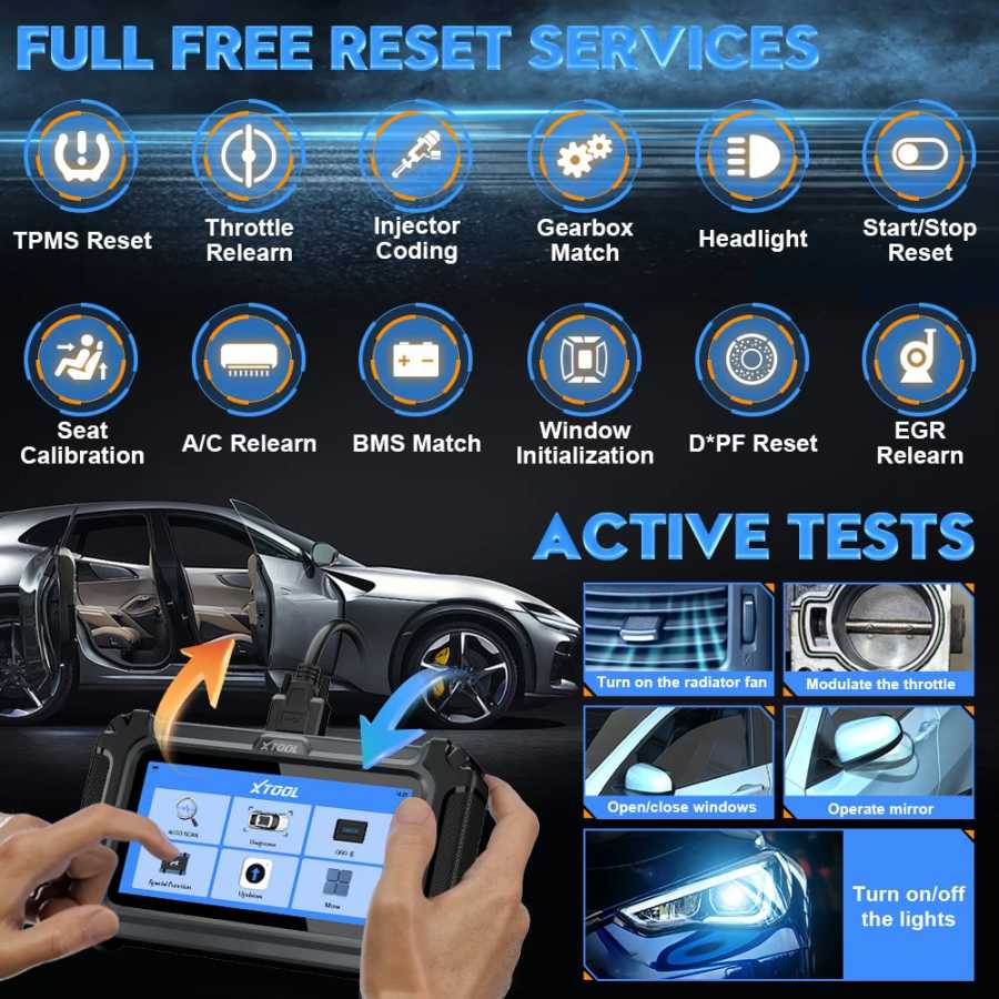 Фотография №3 товара XTOOL InPlus IP500 для Toyota, Lexus, автомобильный диагностический инструмент OBD2,