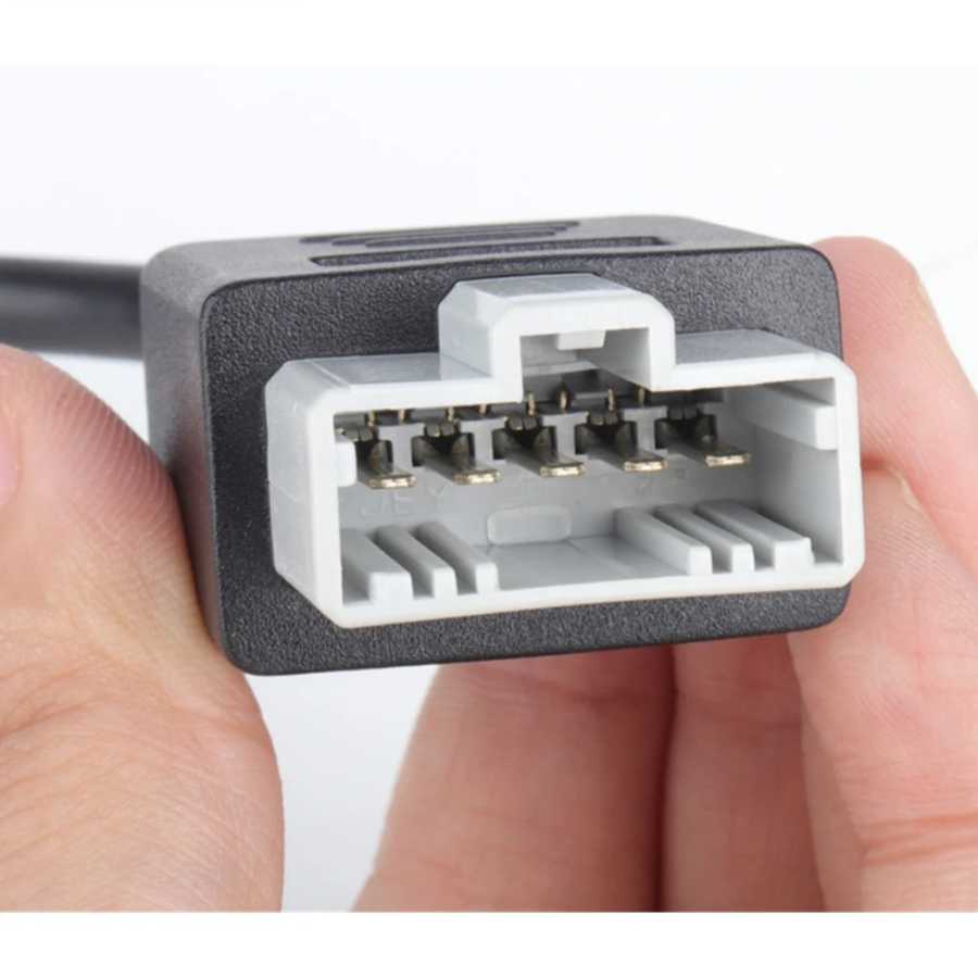Фотография №5 товара Новый OBD-адаптер для Honda 5-контактный OBD1-OBD2 16-контактный гнездовой диагностический разъем