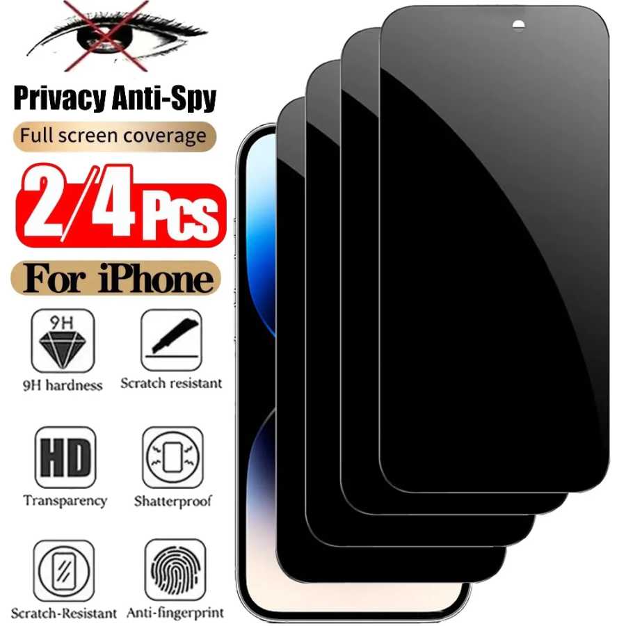 Защитная пленка для экрана для iPhone 17 Pro Max противошпионское стекло для iPhone 16 15 14 13 12 11 Pro Max конфиденциальная пленка для iPhone 17 Pro Защитная пленка для мобильного телефона