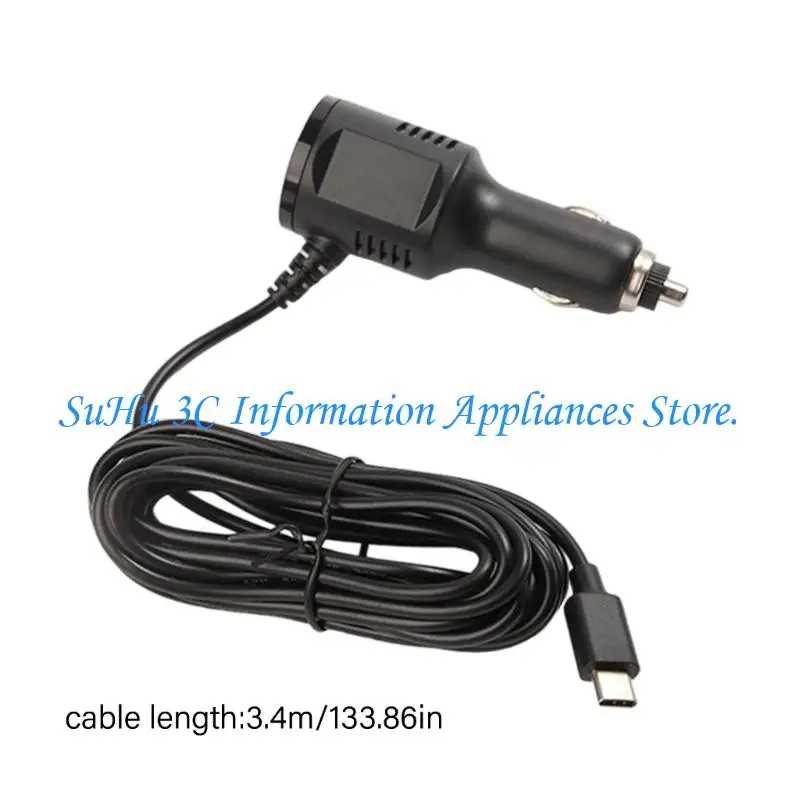 Автомобильный зарядный кабель USB C, см, двухпортовые адаптеры, 12 В, 24 В, входная защита от короткого замыкания, Аксессуары и запчасти