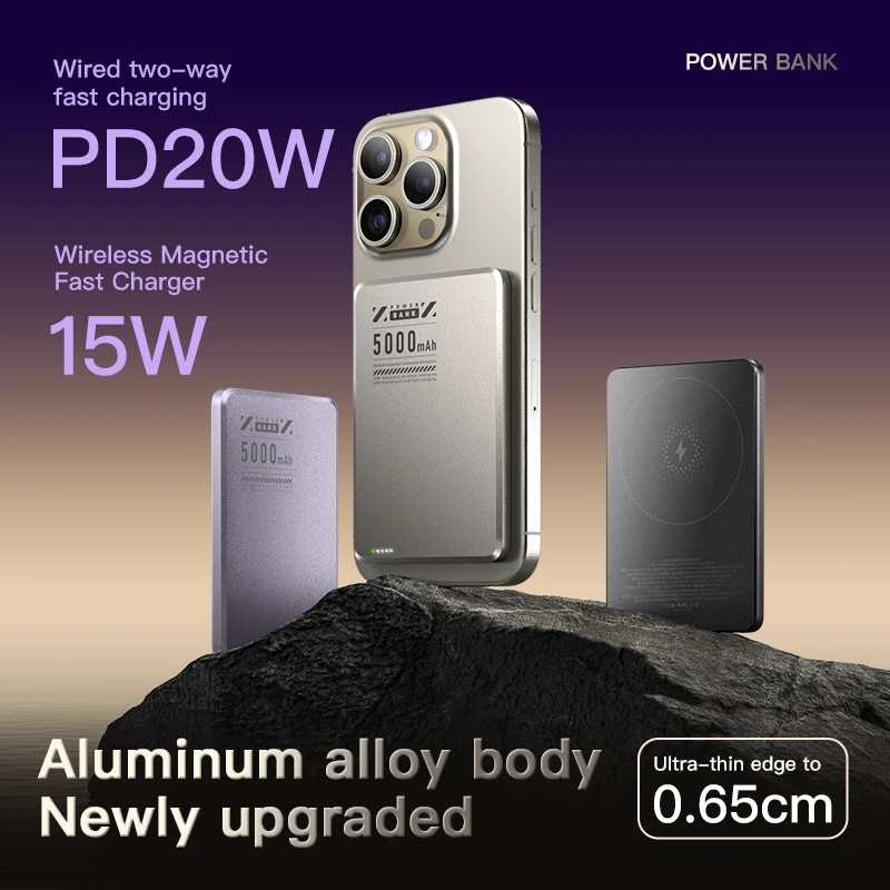 Фотография №2 товара Беспроводное зарядное устройство Xilecaly Qi2 для Magsafe Power Bank для