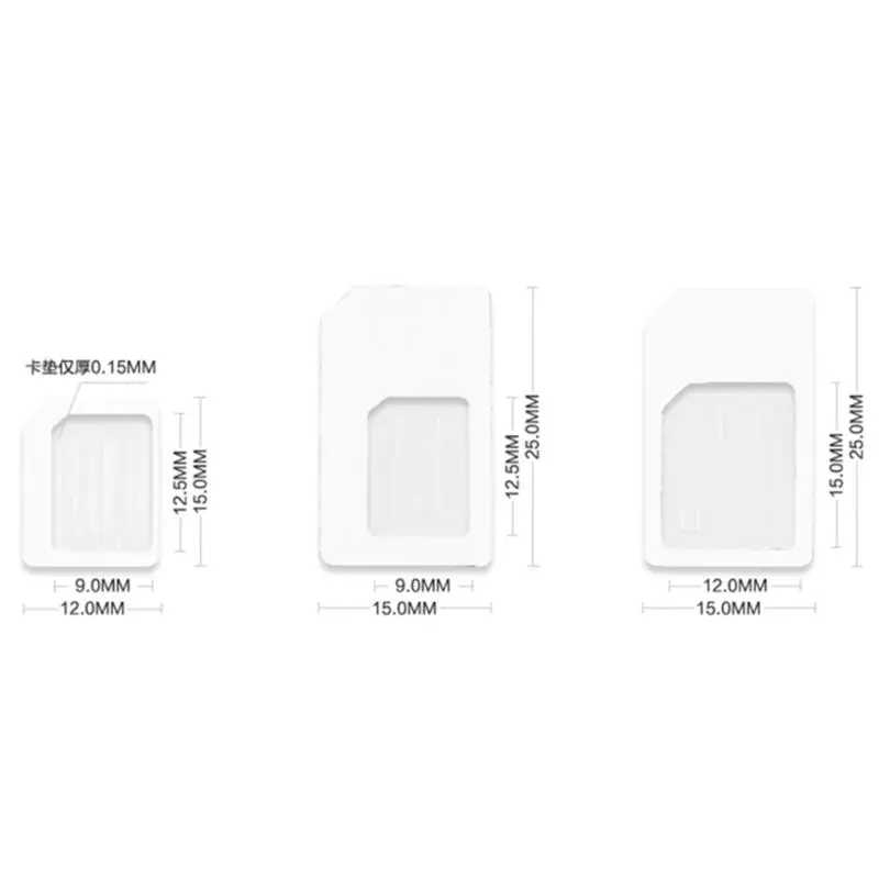 Фотография №3 товара Преобразование 4 в 1, адаптер Nano SIM-карты на стандарт Micro