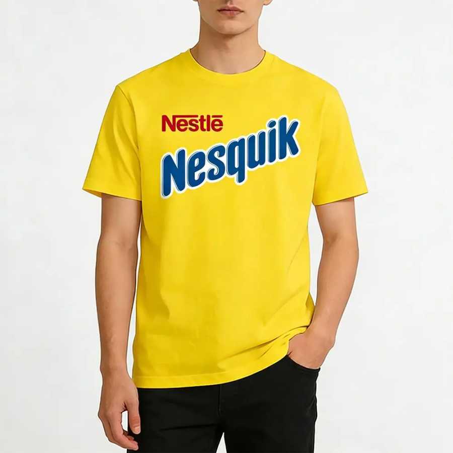 Фотография №5 товара Футболка Nesquik Chocolate Milk в стиле Харадзюку с круглым вырезом