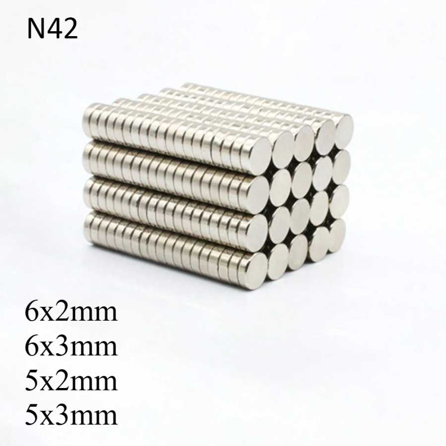 Супермощные неодимовые магниты N52 6x2, 6x3, 5x3, 5x2, 5x4 для электросамокатов, электровелосипедов, моторов, холодильников Крепеж и скобяные изделия