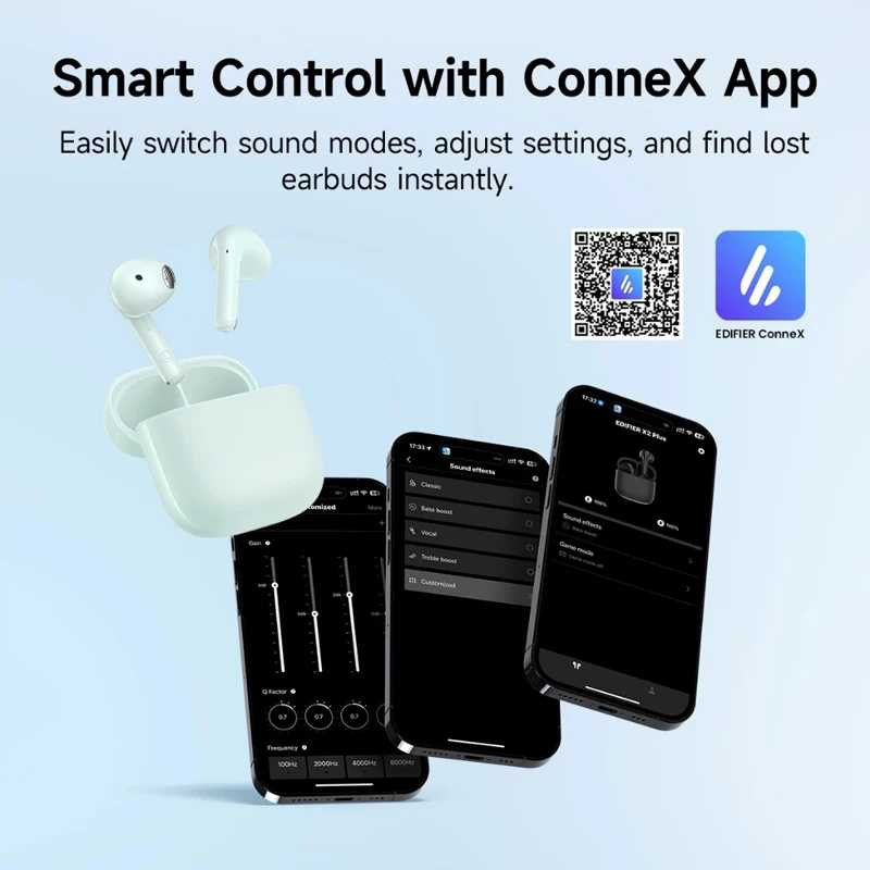 Фотография №5 товара Edifier X2 Plus True Wireless Наушники TWS Bluetooth Наушники 70