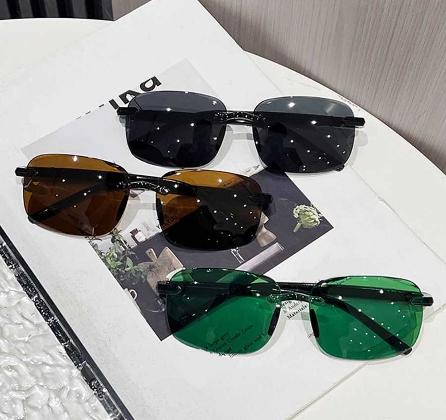 Фотография №1 товара Портативные солнцезащитные очки, стильные модные солнцезащитные очки, минималистичные солнцезащитные очки,