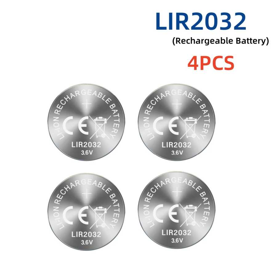 Фотография №4 товара 1-10 шт. LIR2032 кнопочная батарея 2032 3,6 В перезаряжаемая батарея
