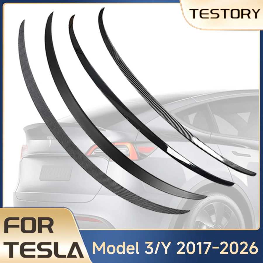 Спойлер для Tesla Model Y Juniper, аксессуары, спойлеры-крылья для Tesla Model 3 Highland, аксессуары для 3/Y 2017-2026, материал ABS Детали экстерьера