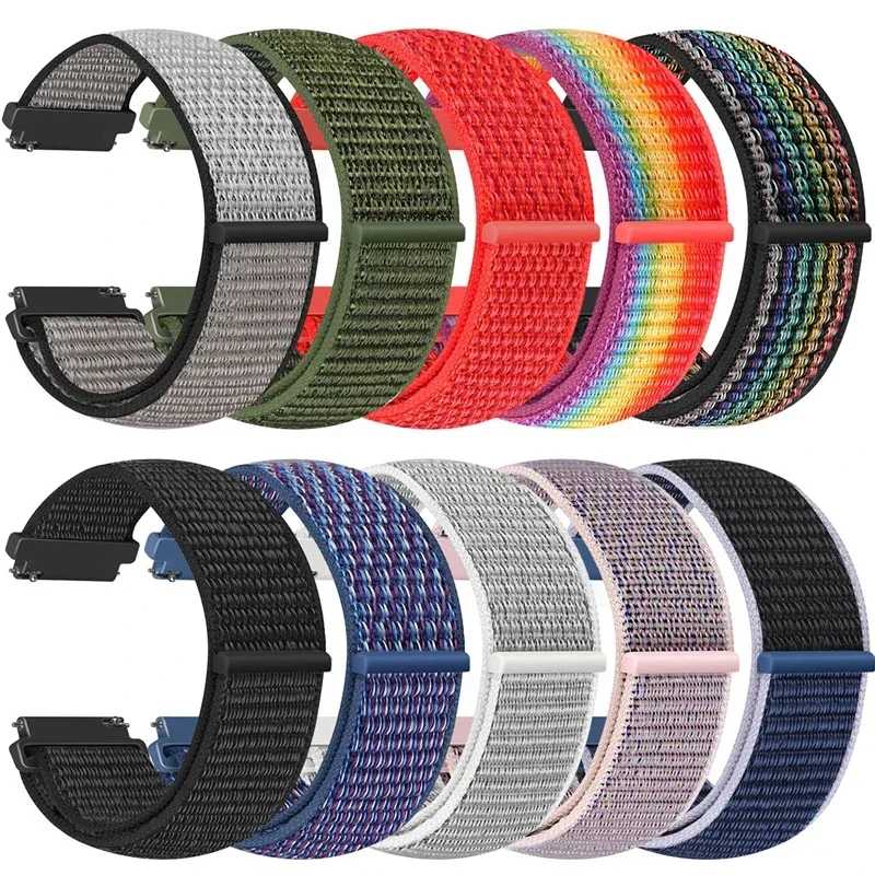 Нейлоновый ремешок-петля для Amazfit GTS 4/2/3pro/2e/GTS2 Mini/GTR 4 42 мм/47 мм/GTR2/2e/stratos, браслет-ремень Amazfit bip, ремешок 20 мм 22 мм 