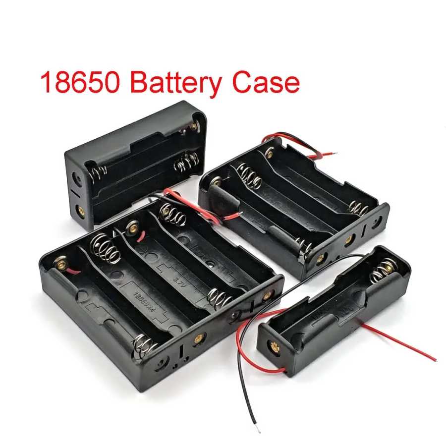 Новые чехлы для аккумуляторов 18650 1X 2X 3X 4X 18650 Чехол для хранения аккумуляторов 1 2 3 4 слота Контейнер для аккумуляторов с проводом Аксессуары и запчасти