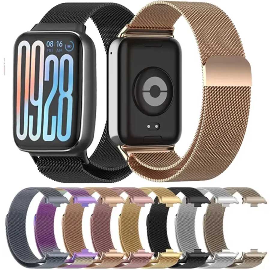 Миланский ремешок-петля для Xiaomi Mi Band 9 Pro/Mi 8 Pro, магнитный смарт-ремешок вместо браслета-браслета для Redmi Watch 5 4 Аксессуары для часов