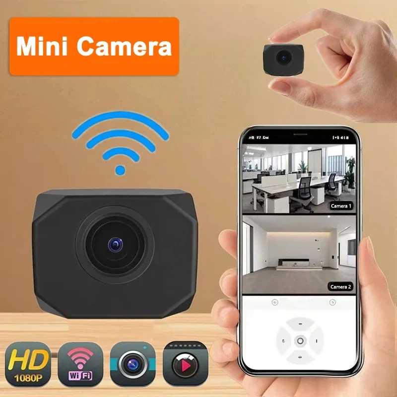 Новая мини-камера 1080P HD с Wi-Fi, точкой доступа AP, удаленным мониторингом, портативная компактная видеокамера для домашней безопасности и видеонаблюдения, умная камера Детали для мобильных телефонов