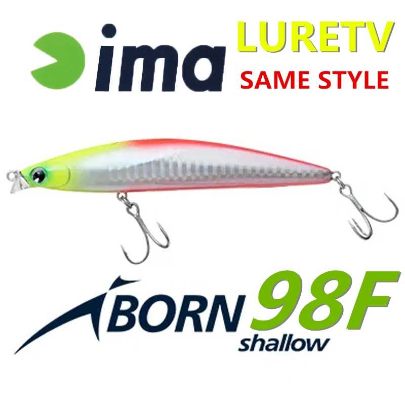 LURETV Япония IMA та же модель IBORN 98F ультра длинный бросок плавающая мелкая вода Mino 98 мм/13 г/1 шт. приманка искусственная приманка хвост груз witho Для рыбалки