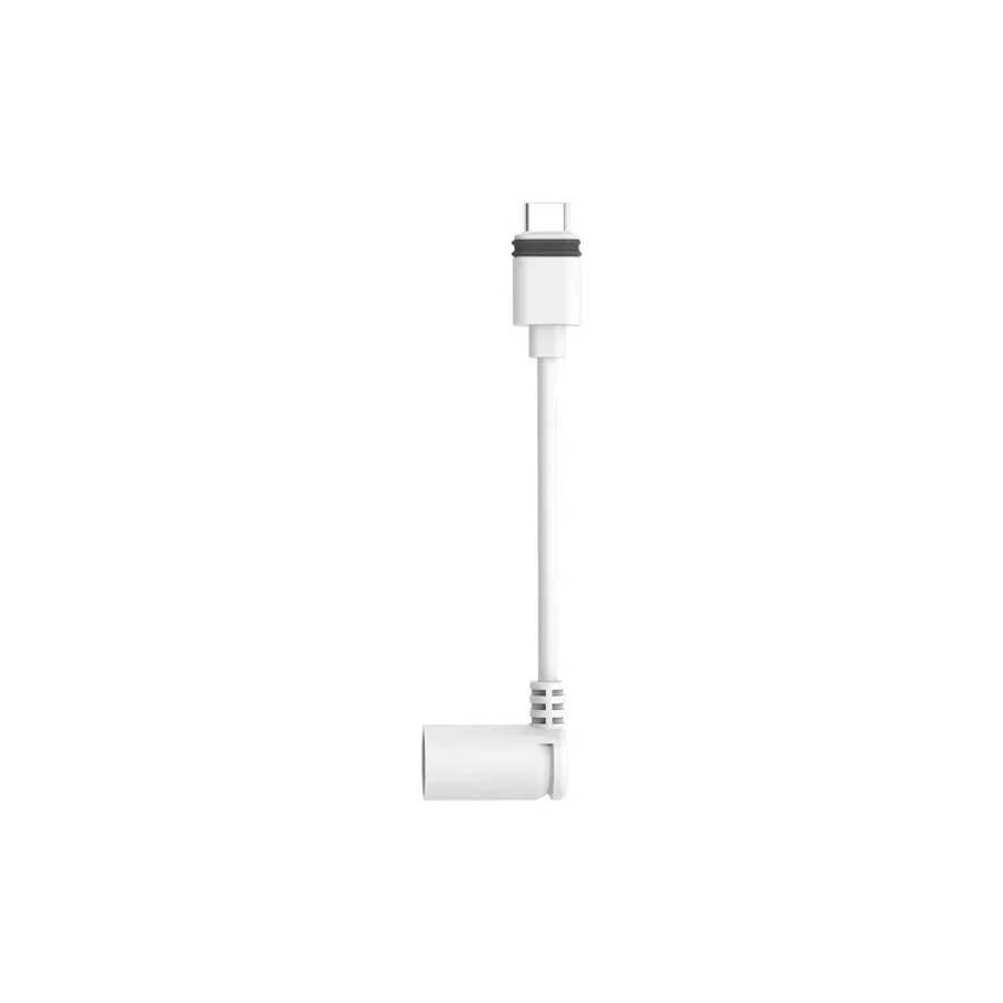 Адаптер Barrel Plug to USB-C для камер USB-C с солнечной панелью Barrel Plug, совместимая супер солнечная панель, Spotlight Cam Plus/Pro (белый) Видеонаблюдение
