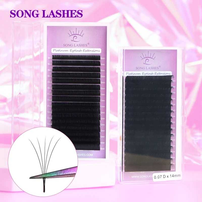 SONG LASHES Наращивание ресниц Мягкие и природные тонкие кончики Инструмент для макияжа ресниц Наращивание ресниц Ресницы и ресницы Косметика